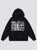 Load image into Gallery viewer, Black Japanese-Inspired Hoodie