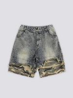 Load image into Gallery viewer, Camouflage Denim Shorts