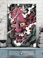 Load image into Gallery viewer, Japanese Demon Painting 'Hannya'