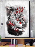 Load image into Gallery viewer, Japanese Fish Painting 'Koi Carp'