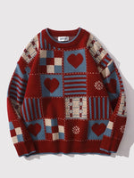 Load image into Gallery viewer, Japanese Heart Pattern Sweater 'Odaiba'
