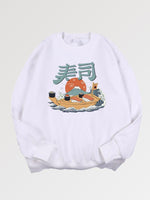 Load image into Gallery viewer, Japanese Hoodie Sushi Pattern 'Ishikawa'