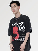 Load image into Gallery viewer, Japanese Oversize T-shirt 'Blackair'