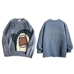 Load image into Gallery viewer, Japanese Shark Cartoon Sweater 'Same'