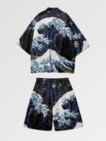 Load image into Gallery viewer, Kimono and Shorts Set 'Fukui'