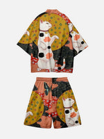 Load image into Gallery viewer, Kimono and Shorts Set 'Neko'