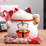 Load image into Gallery viewer, Maneki-Neko Money Box 'Autumn Leaves'