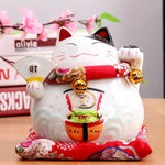 Load image into Gallery viewer, Maneki-Neko Money Box 'Little Fan'