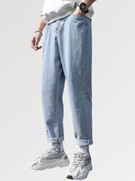 Load image into Gallery viewer, Mens Blue Casual Jeans 'Saito'