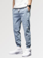 Load image into Gallery viewer, Mens Elastic Waist Jeans 'Okaya'