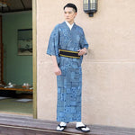 Load image into Gallery viewer, Japanese Mens Kimono 'Azuma-Kofuji'