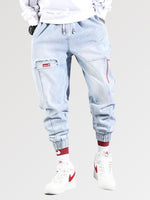 Load image into Gallery viewer, Mens Streetwear Blue Wide Jeans 'Matsumoto'