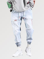 Load image into Gallery viewer, Mens Streetwear Blue Wide Jeans 'Matsumoto'