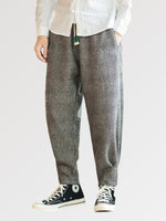 Load image into Gallery viewer, Mens Wide Leg Tapered Pants 'Shiojiri'