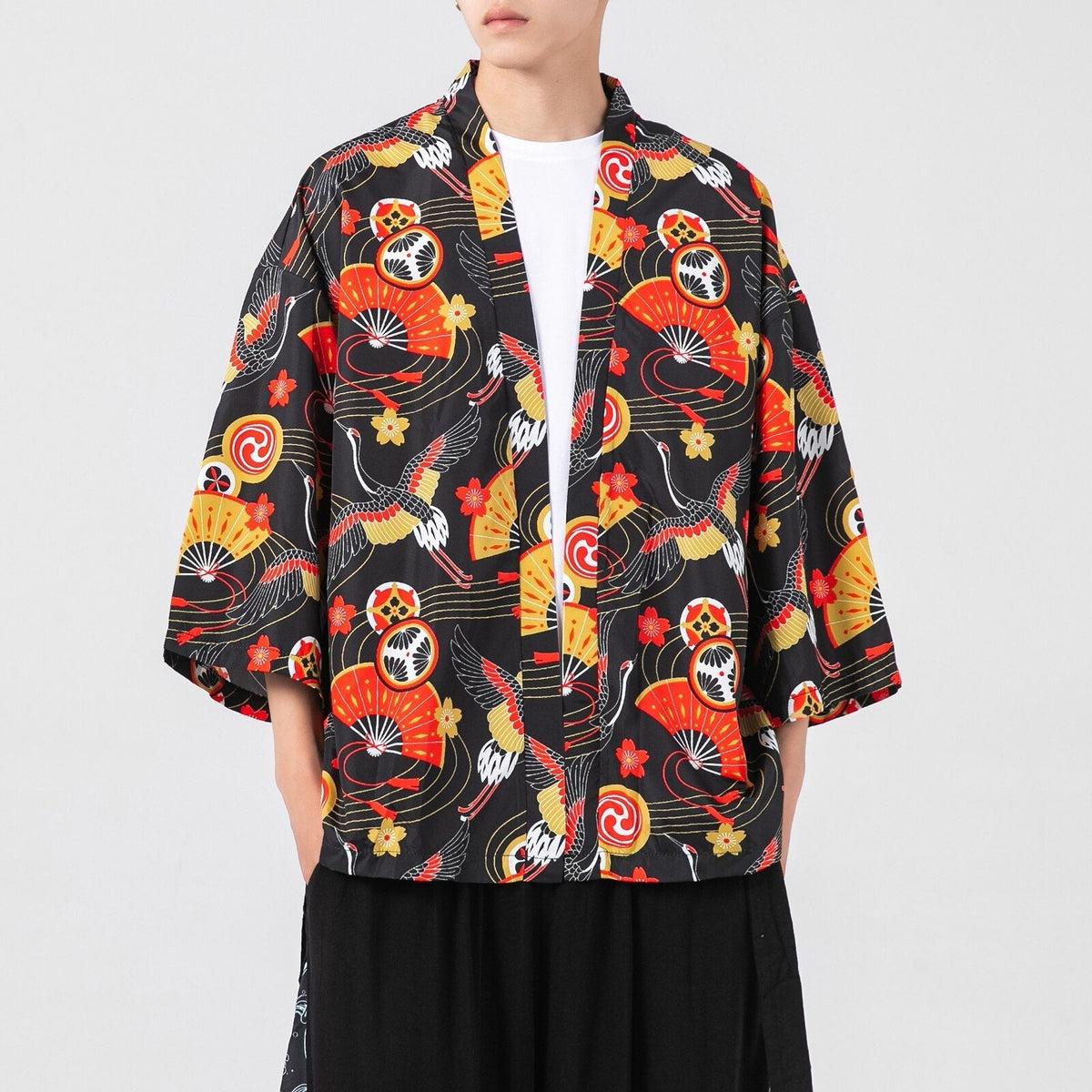 Modern Mens Kimono Jacket 'Amagasaki' – My Japan Clothes