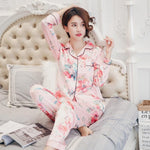 Load image into Gallery viewer, Pink Silk Japanese Pajamas