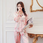 Load image into Gallery viewer, Pink Silk Japanese Pajamas