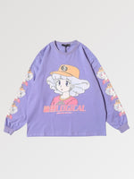 Load image into Gallery viewer, Purple Long Sleeve Anime Shirt 'Logical'