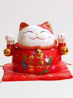 Load image into Gallery viewer, Red Maneki-Neko Money Box