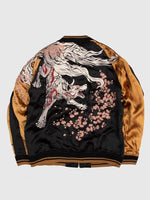 Load image into Gallery viewer, Japanese Fox Embroidered Sukajan