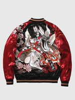 Load image into Gallery viewer, Red and Black Sukajan Jacket