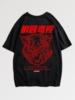 Load image into Gallery viewer, T-shirt with Japanese Writing 'Wolf Gang'
