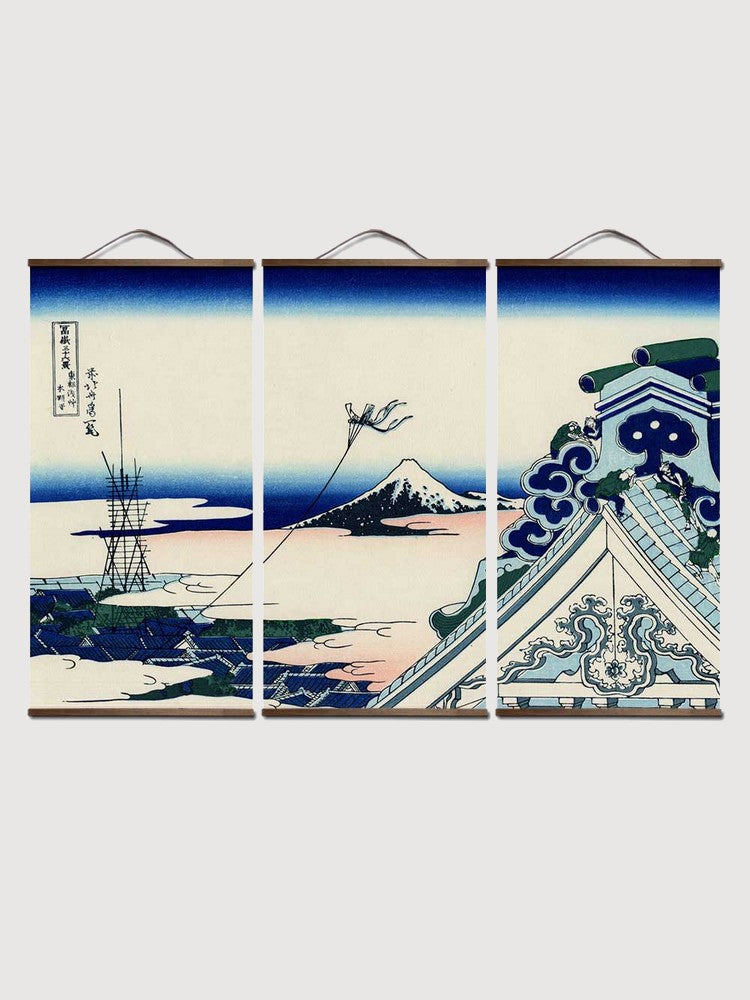 Triptych Wall Art 'Japanese Landscape' My Japan Clothes