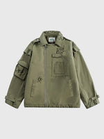 Load image into Gallery viewer, Streetwear Khaki Jacket