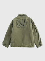 Load image into Gallery viewer, Streetwear Khaki Jacket