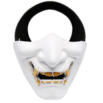 Load image into Gallery viewer, White Japanese Demon Mask