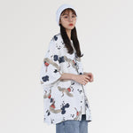 Load image into Gallery viewer, White Kimono Jacket for Women 'Oya Gacha'
