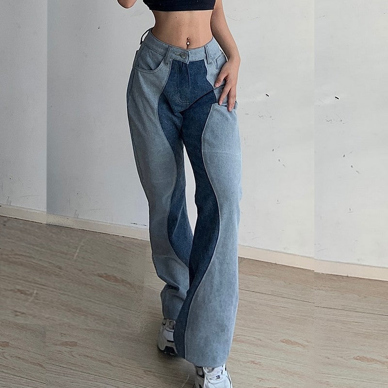 womens-blue-jeans-wave-pattern