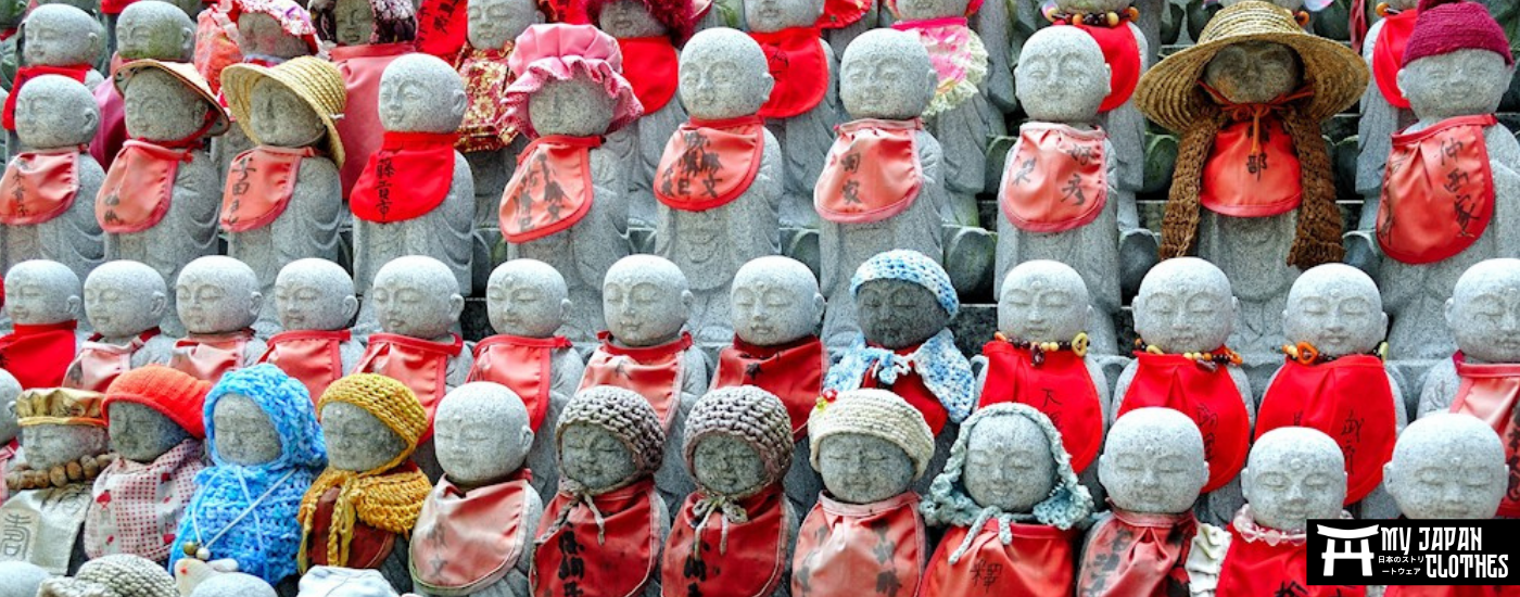Jizo, the benevolent Japanese statues