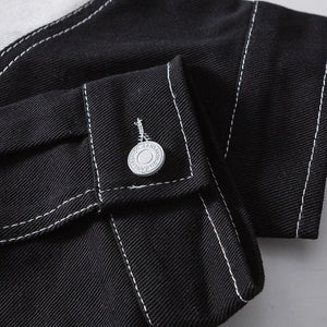 Black and White Denim Jacket 'Jin'