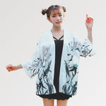 Load image into Gallery viewer, Black and White Kimono Jacket &#39;Chibiusa Tsukino&#39;
