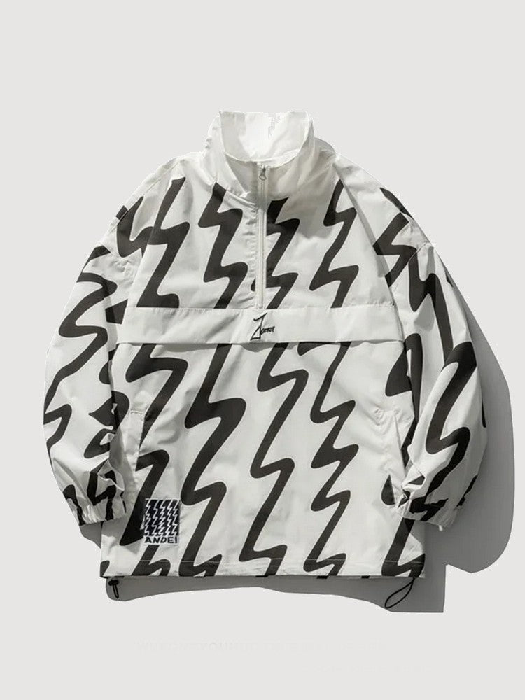 Black and White Streetwear Jacket