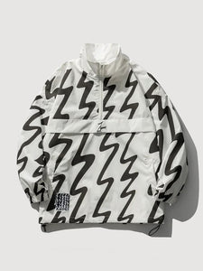 Black and White Streetwear Jacket