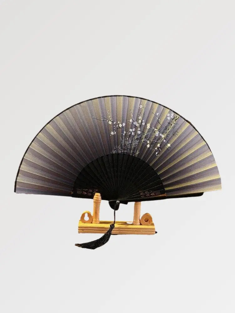 Black Japanese Fan 'Kobe'