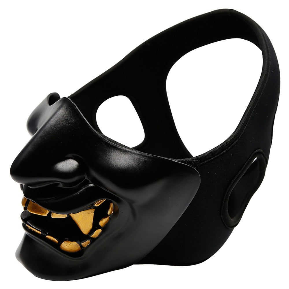 Black Japanese Samurai Mask