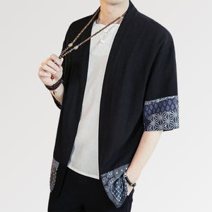 Black Kimono Jacket 'Treasure'