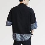 Load image into Gallery viewer, Black Kimono Jacket &#39;Treasure&#39;
