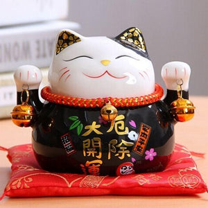 Black Maneki-Neko Money Box