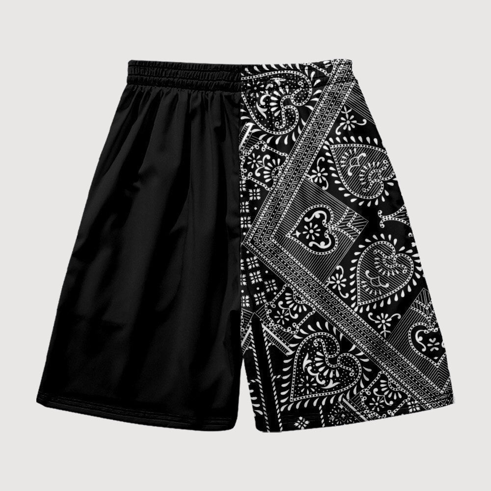 Black Shorts with Japanese Kanji 'Kyoten'