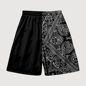 Black Shorts with Japanese Kanji 'Kyoten'