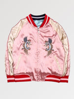 Load image into Gallery viewer, Blue and Pink Reversible Sukajan Jacket &#39;Kawagoe&#39;
