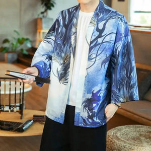 Blue Dragon Kimono Jacket 'Toyama'