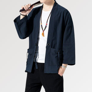 Blue Men Kimono