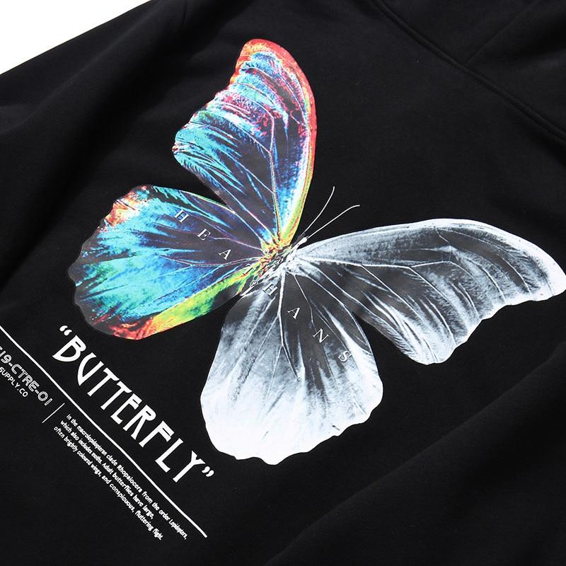 Butterfly Pattern Sweatshirt 'Cho'