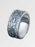 Load image into Gallery viewer, Cloud Design Silver Ring &#39;Sora&#39;
