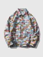 Load image into Gallery viewer, Colorful Denim Jacket &#39;Harajuku&#39;

